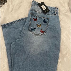 Butterfly Mom Jeans